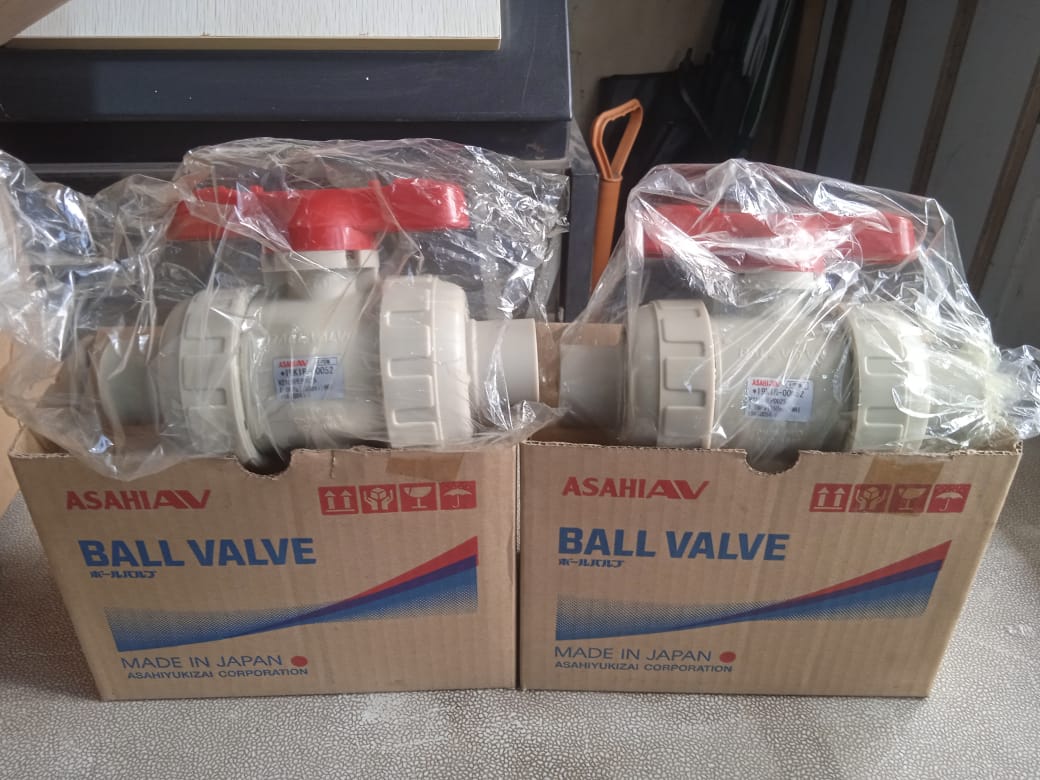 Ballvalve Cpvc Asahi Sambungan Untuka Cairan 110 Derajat